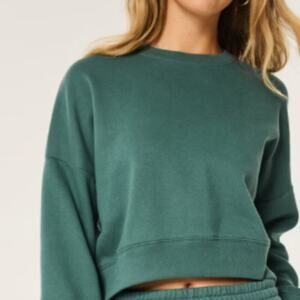 Easy Crew Fleece Boatneck Hollister Sweatshirt